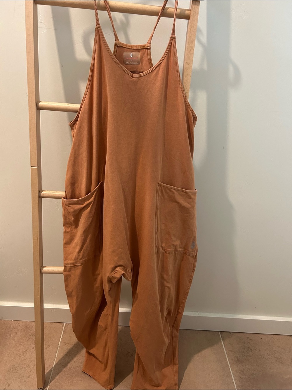 Free People FP movement Rusty Orange Hotshot Onesie - Picture 1 of 5